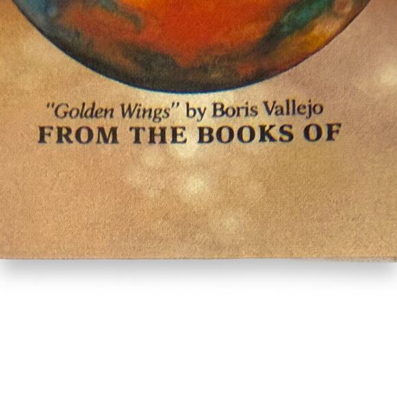Vintage Antioch Bookplates Boris Vallejo “Golden Wings” Decorative Labels Boxed - Picture 4 of 11